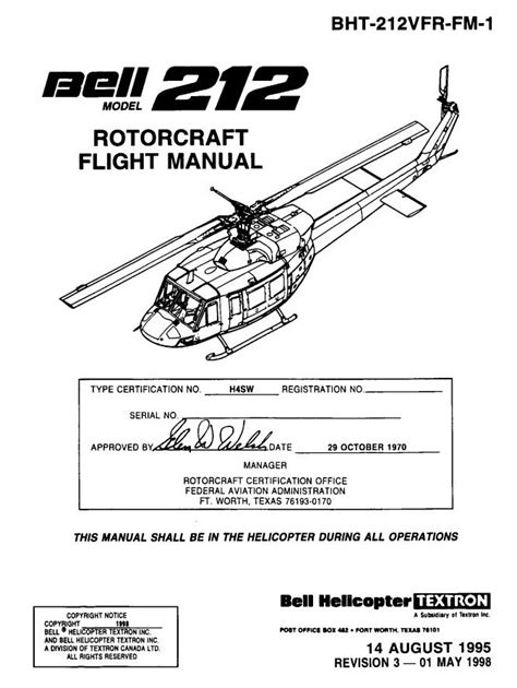 Bell 212 Flight Manual